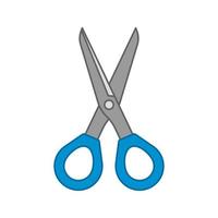 Scissor isolated on white background. Vector illustration