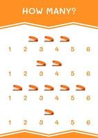 How many of Stapler, game for children. Vector illustration, printable worksheet