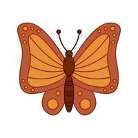 Butterfly isolated on white background. Vector illustration