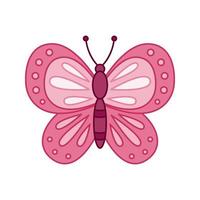 Butterfly isolated on white background. Vector illustration