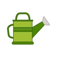 Watering can isolated on white background. Vector illustration