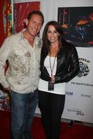 LOS ANGELES, OCT 21 - Mark Valinsky, CC Perkinson at the Harley Davidson Showcase - Unveiling of Cosmic Harley by Artist Jack Armstrong on October 21, 2010 in Marina Del Rey, CA photo