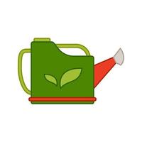 Watering can isolated on white background. Vector illustration