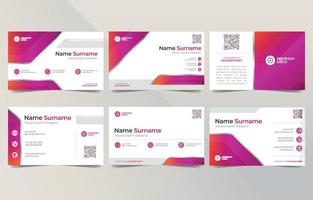 Professional Business Card Design Template vector