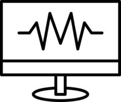 Diagnostic Outline Icon vector
