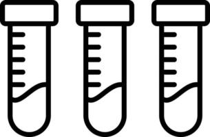 icono de esquema de experimento vector