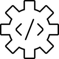 Programming Outline Icon vector