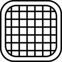 Waffle Outline Icon vector
