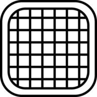 Waffle Outline Icon vector