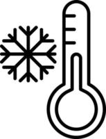 Low Temperature Outline Icon vector