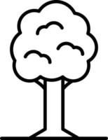 Tree Outline Icon vector