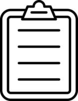 Clipboard Outline Icon vector