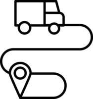 Service Logistics Outline Icon vector