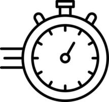Chronometer Outline Icon vector