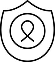 Shield Outline Icon vector