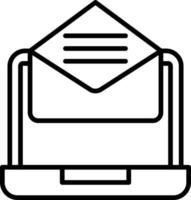 Email Outline Icon vector