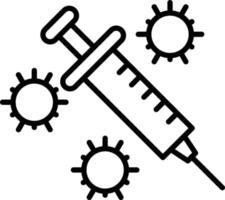 Vaccine Outline Icon vector