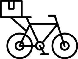 icono de contorno de bicicleta vector