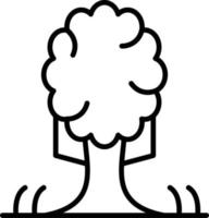 Tree Outline Icon vector