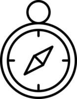 Compass Outline Icon vector