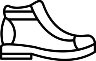 Boot Outline Icon vector