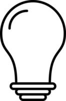 Bulb Outline Icon vector