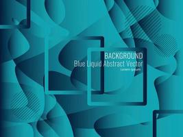 blue liquid abstract vector background