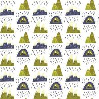 Pattern mountain tent hiking vector