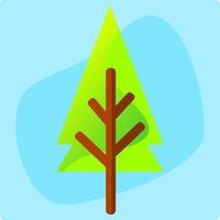 elemento de árbol adecuado para ilustraciones de diseño gráfico 2d. vector