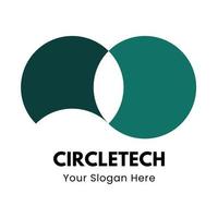 logotipo de inicio creativo circular. logotipo de concepto moderno simple vector
