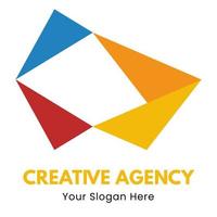 digital creative agency logo. Simple modern concept logo vector