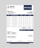 Company Business Clean Modern Corporate Creative Invoice Design template vector