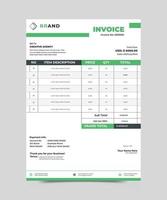 Company Business Clean Modern Corporate Creative Invoice Design template vector