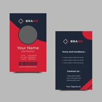 Abstract id cards Design template Vector