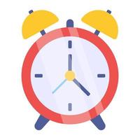 Alarm clock icon in editable design vector