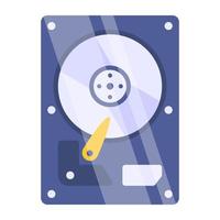Hard disk icon in editable design vector