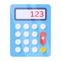 vector de estilo moderno del icono de la calculadora