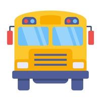 Modern design icon of school bus vector