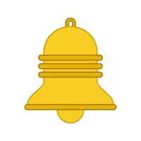 Bell isolated on white background. Vector illustration