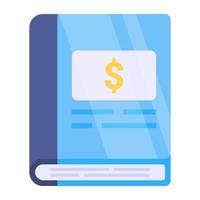 Modern design icon of finance book vector