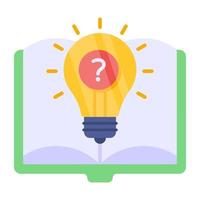 Trendy design icon of creative idea vector