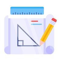 An icon design of geometry vector