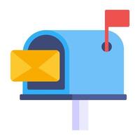 Modern design icon of letterbox vector