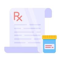 Trendy design icon of rx vector