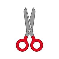 Scissor isolated on white background. Vector illustration