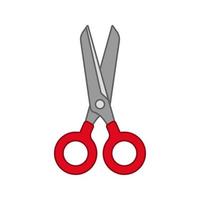 Scissor isolated on white background. Vector illustration