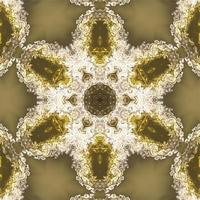 Luxury ornamental mandala design background in gold color vector