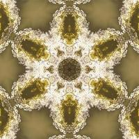 Luxury ornamental mandala design background in gold color vector