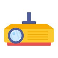 A flat design, icon of projector vector