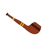 Smoking pipe isolated on white background. Vector illustration